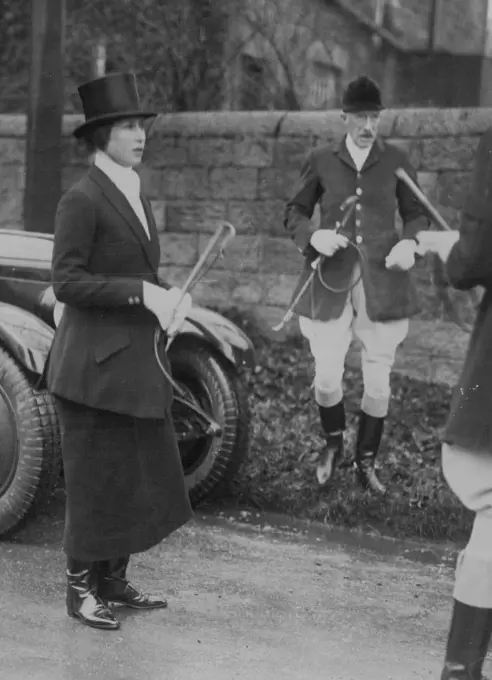Princess Mary and the Earl of ***** arriving for the meet. April 08, 1930. (Photo by Sport & General Press Agency Ltd.).