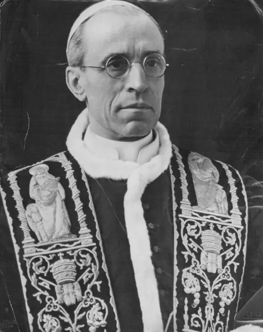 Pope's Role ReversedPope Pius XII. For Italian politicians today the Papacy is now a pillar. April 11, 1955. (Photo by Reuterphoto).