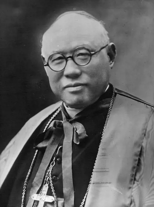 Cardinal Tien. Archbishop of PekingThomas Tien, created Cardinal in 1946; he was born in Changtsiu in 1890. February 24, 1954. (Photo by Camera Press).