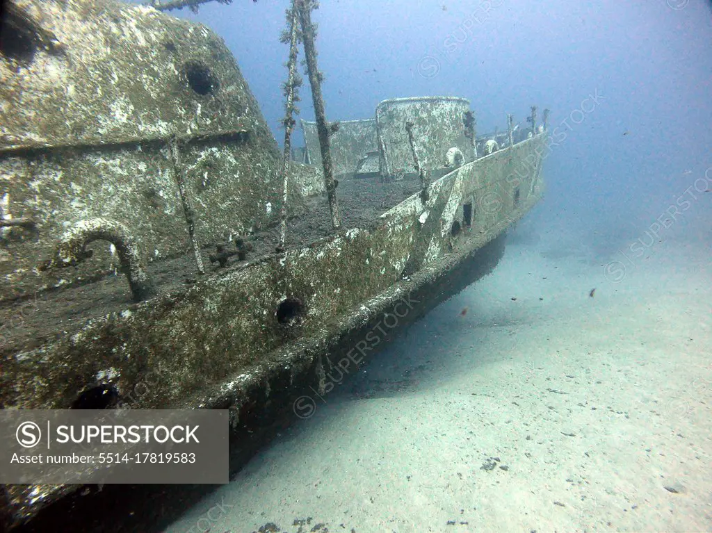 Old ship wreck.Antalya KaÅŸ Turkey