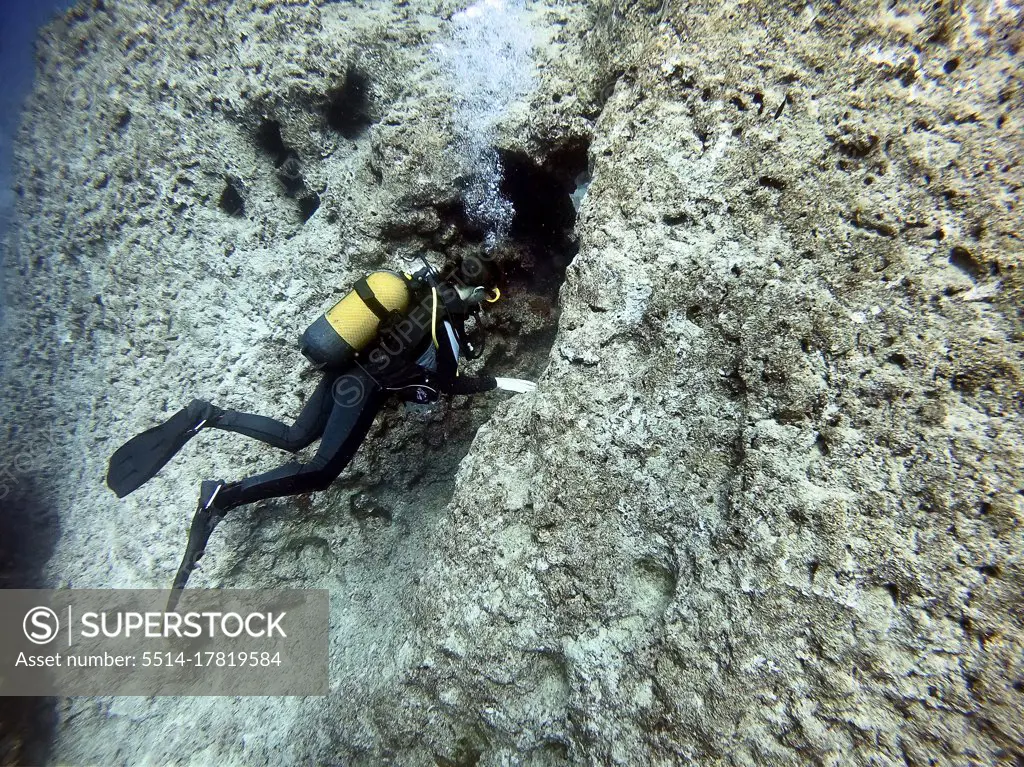 Divers in underwater. Antalya KaÅŸ Turkey