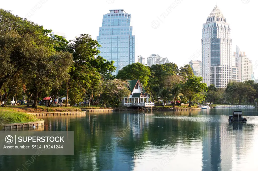 Thailand nature landscape, Bangkok metropolis view