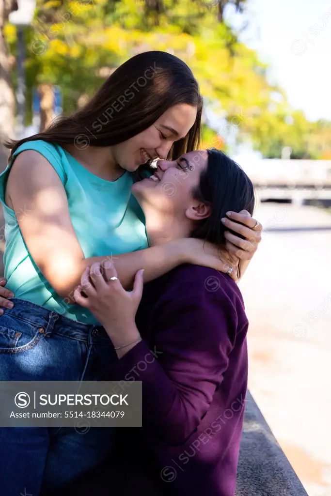 beautiful lesbian couple loving each other lgtb concept
