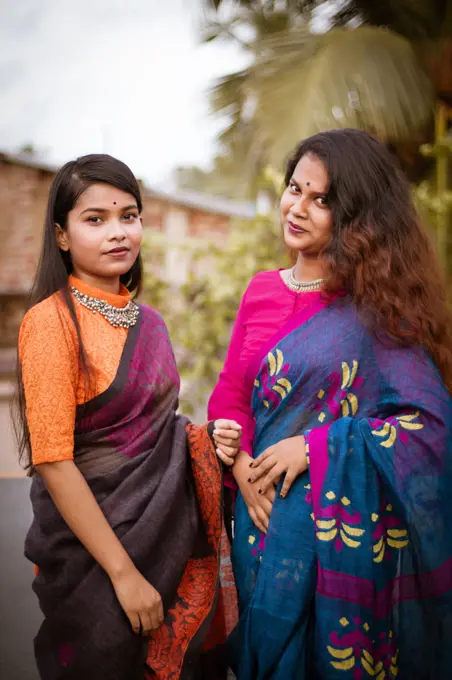 Portrait photography of two Indian girl