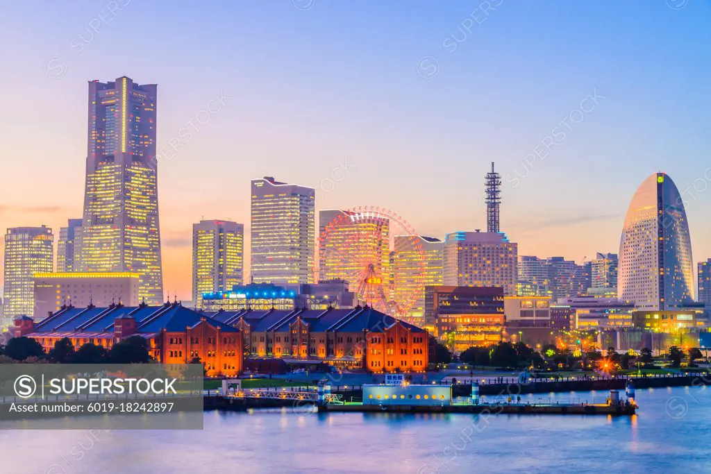 Image of Yokohama skyline city
