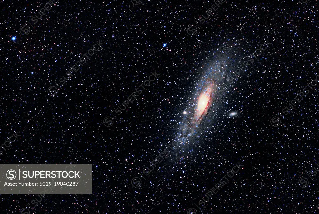 M110 Andromeda Galaxy and a sky full of stars