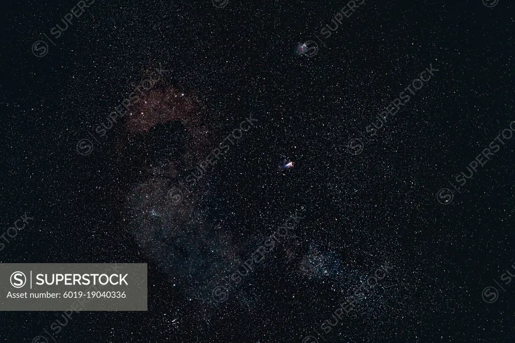 Sagittarius Star Cloud and Eagle and Omega Nebulae