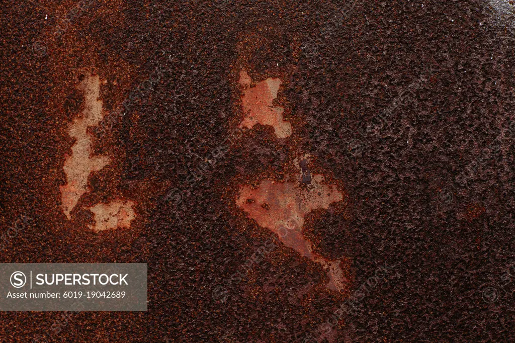 Panoramic grunge rusted metal texture