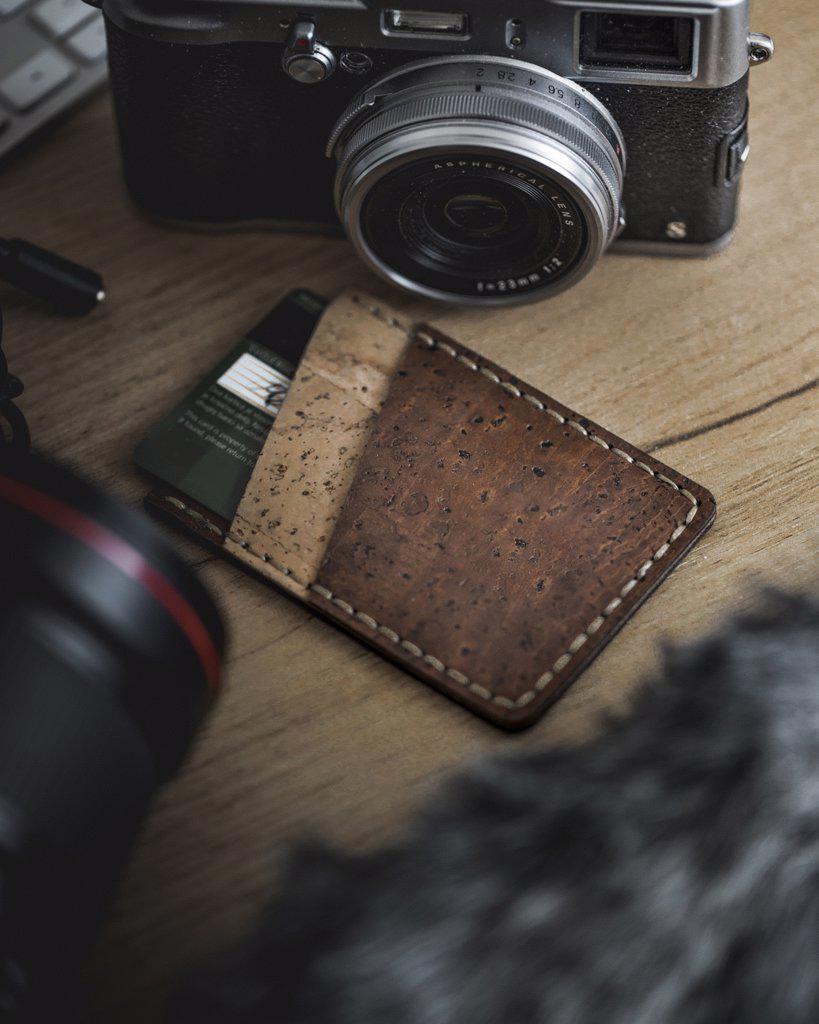 Leather Wallet camera and mic