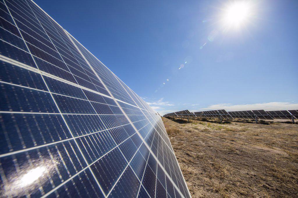 Solar farm in Central California