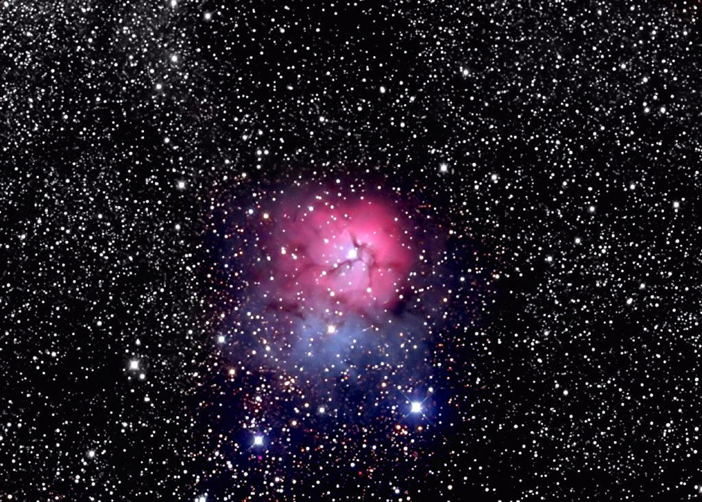 The Triffid Nebula at 200mm