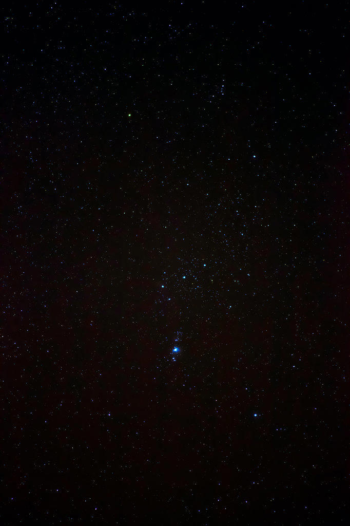 The Constellation of Orion and surrounding stars