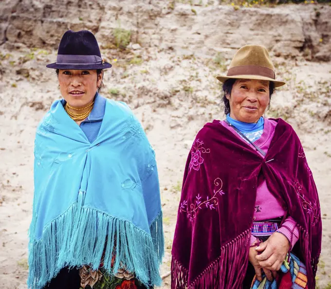 Portraits of local Ecuadorians near Quilatoa Lake, Ecuador.