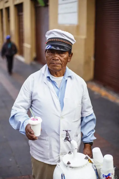 Portraits of local vendors in Quito, Ecuador.