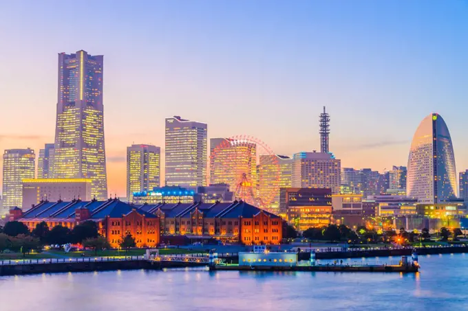 Image of Yokohama skyline city