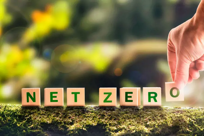 The concept of carbon neutral and net zero.