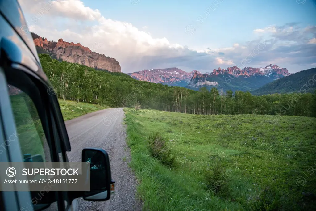 View from the van, vanlife, Colorado