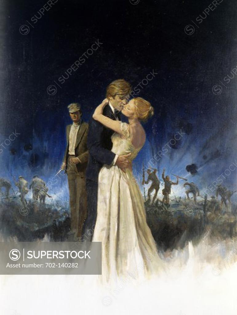 Stock Photo: 702-140282 Couple romancing with a man watching them