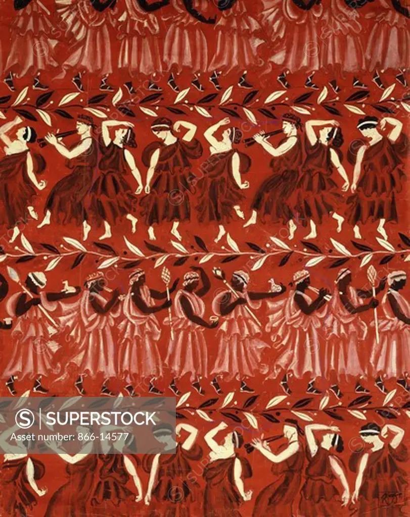 Greek Procession; La Procession Grecque. Raoul Dufy (1877-1953). Gouache on paper. 100 x 78cm.