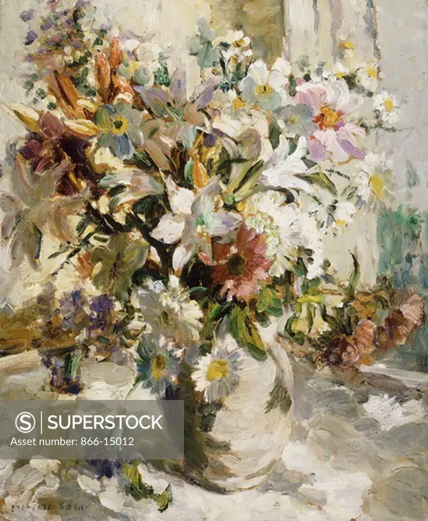June Flowers. Dorothy Sharp (1874-1955). Oil on panel. 23.5 x 19.5in