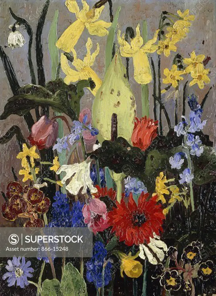 Spring Flowers. Sir Cedric Morris (1889-1982). Oil on canvas. Signed and dated 1931. 15 x 11in