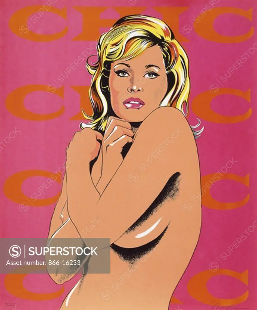 Chic, from Eleven Pop Artists, Vols.I-III, New York, Original Editions Inc. 1965. Mel Ramos (b. 1935). Colour Screenprint.