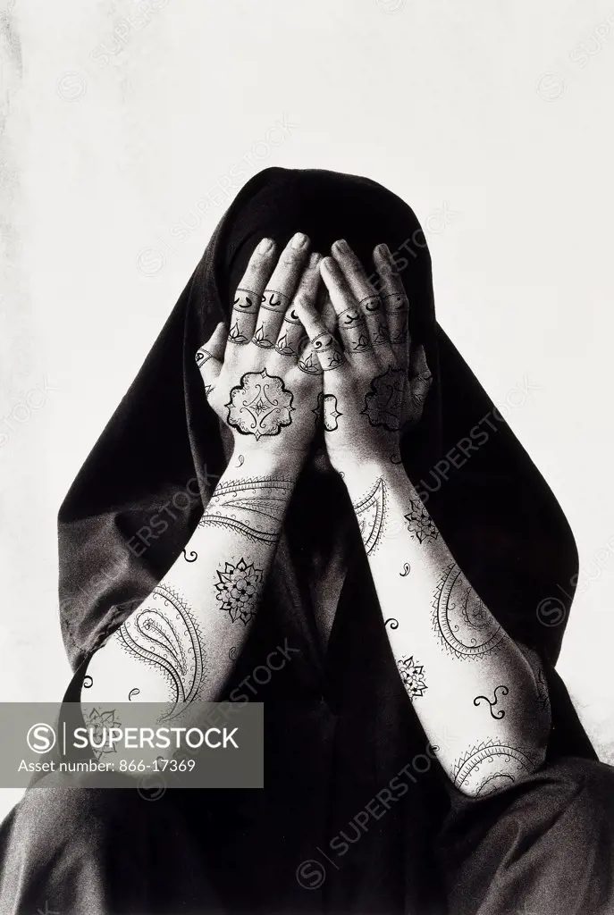 Stripped. Shirin Neshat (b.1957). Ink on gelatin silver print. Executed in 1995. 137.3 x 96.5cm.