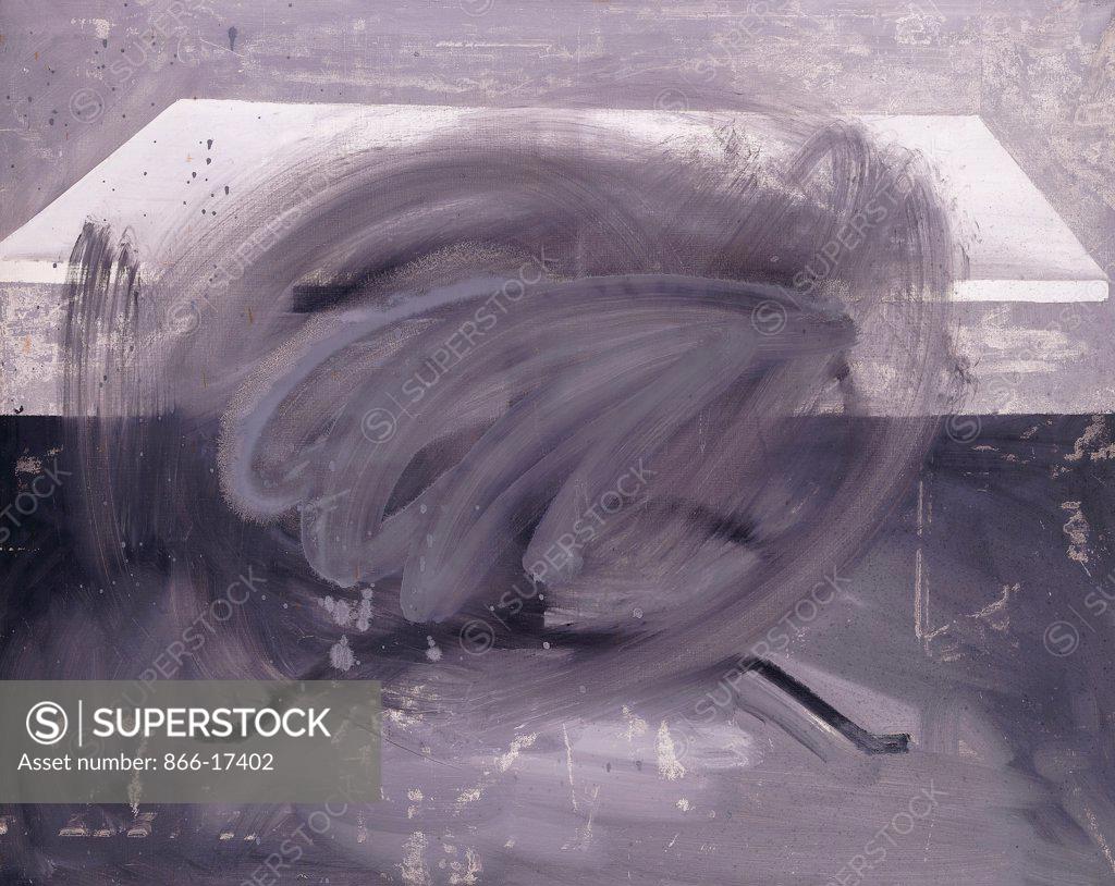 Stock Photo: 866-17402 Table; Tisch. Gerhard Richter (b.1932). Oil on canvas. Signed and dated 1962. 90 x 114cm.