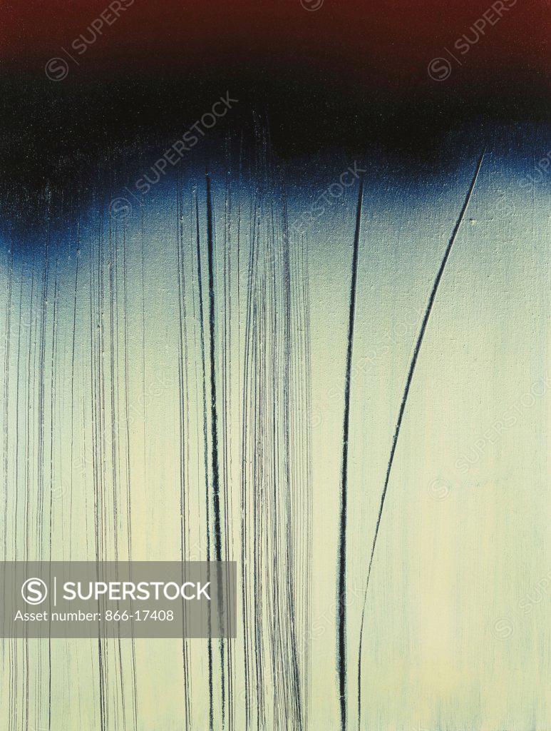 Stock Photo: 866-17408 T1969-H26. Hans Hartung (1904-1989). Acrylic on canvas. Painted in 1969. 65 x 50cm.