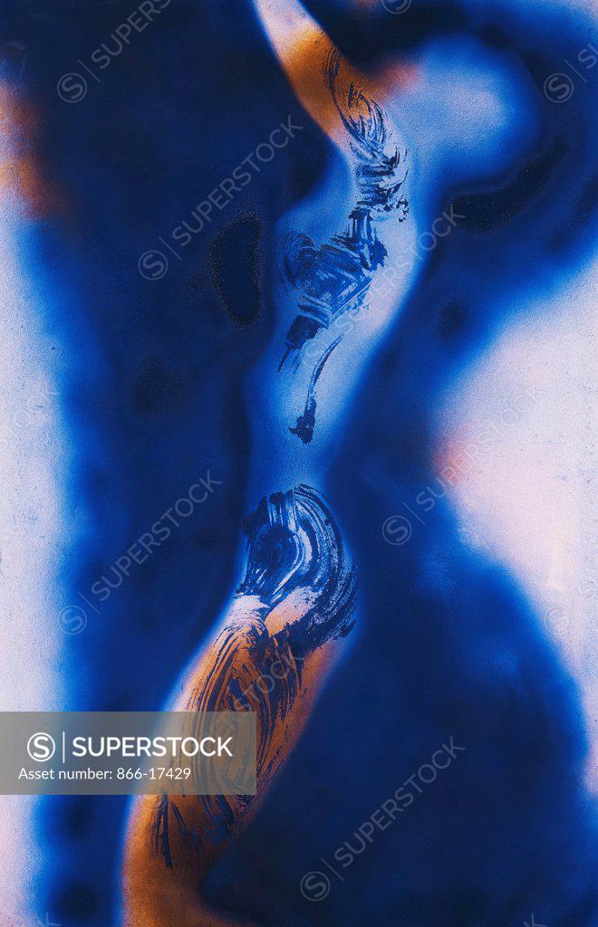 Stock Photo: 866-17429 ANT 4. Yves Klein (1928-1962). Synthetic resin on paper. Executed in 1962. 118.8 x 79cm.