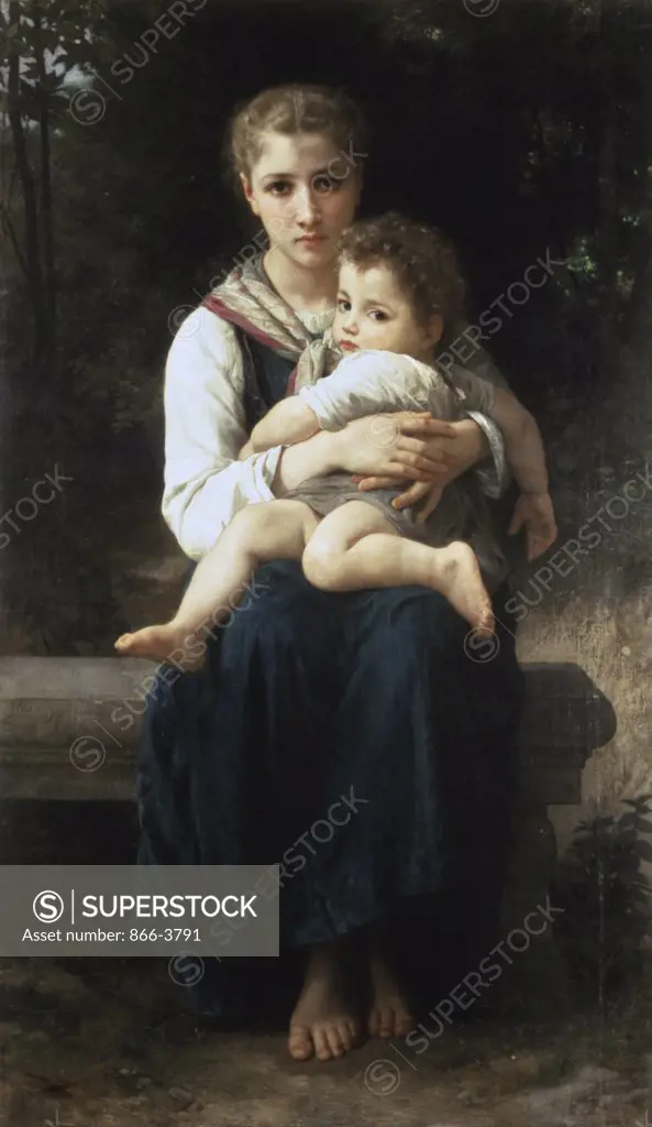 Les Deux Soeurs William-Adolphe Bouguereau (1825-1905 French) Christie's Images, London, England