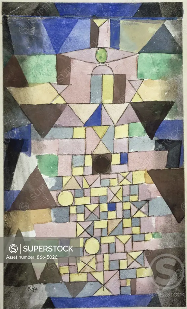 Composition with Triangles  1918 Paul Klee (1879-1940 Swiss)  Christie's Images, London, England   