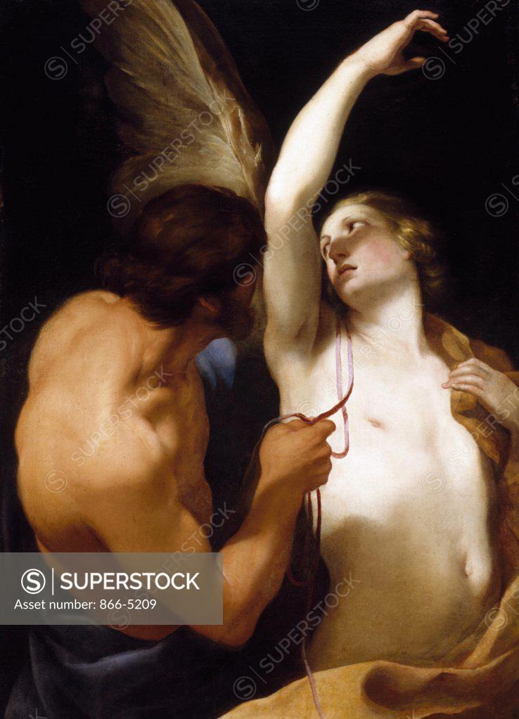 Stock Photo: 866-5209 Daedalus And Icarus  Sacchi, Andrea(1599-1661 Italian) Oil On Canvas Christie's Images, London, England 