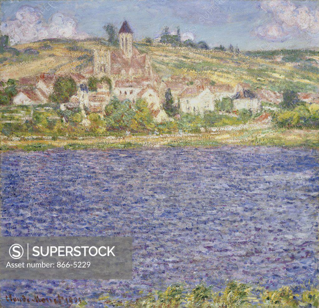 Stock Photo: 866-5229 Vetheuil, Apres-Midi  1901 Monet, Claude(1840-1926 French) Oil On Canvas Christie's Images, London, England 