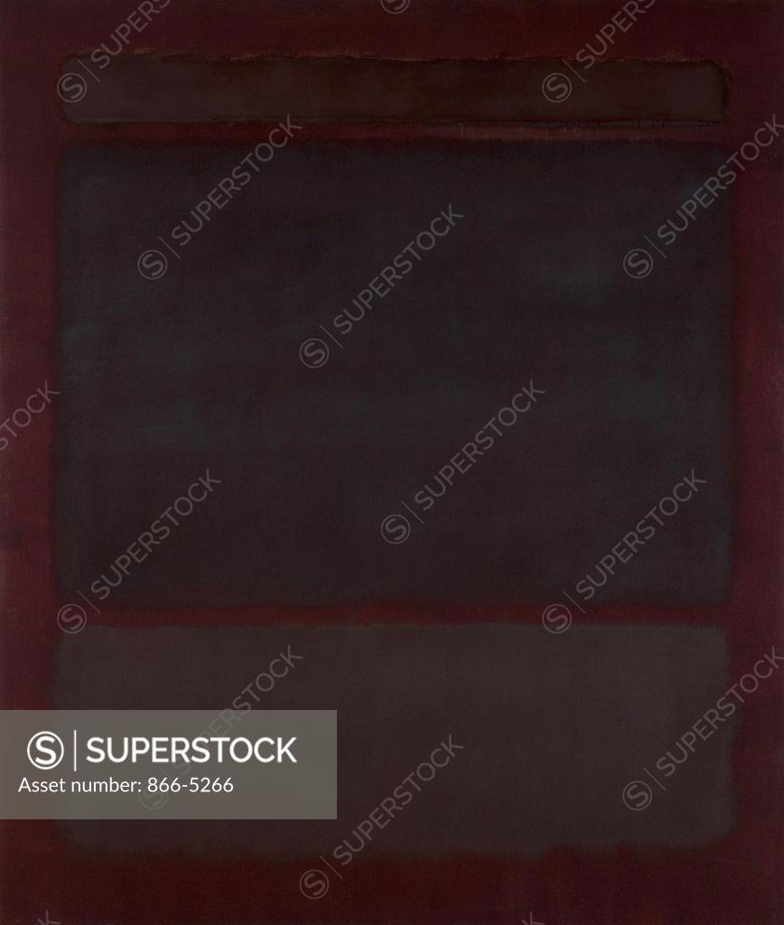 Stock Photo: 866-5266 Untitled  1964 Rothko, Mark(1903-1970 American) Oil On Canvas Christie's Images, London, England 