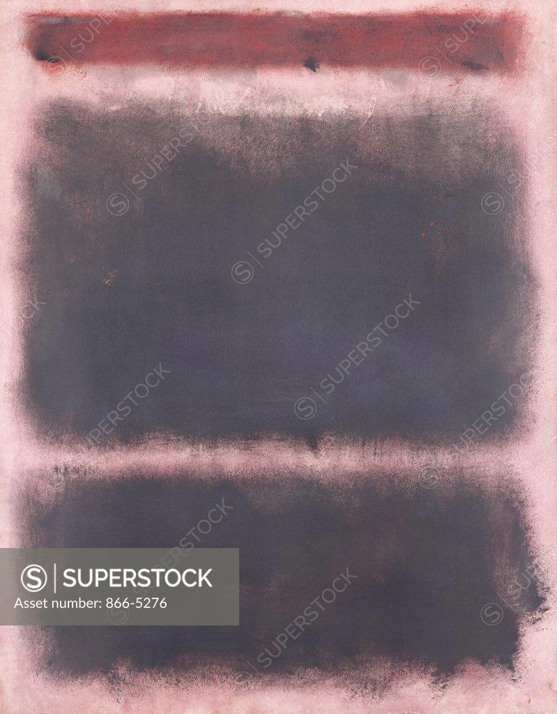 Stock Photo: 866-5276 Untitled  Rothko, Mark(1903-1970 American) Oil On Paper/Canvas Christie's Images, London, England 