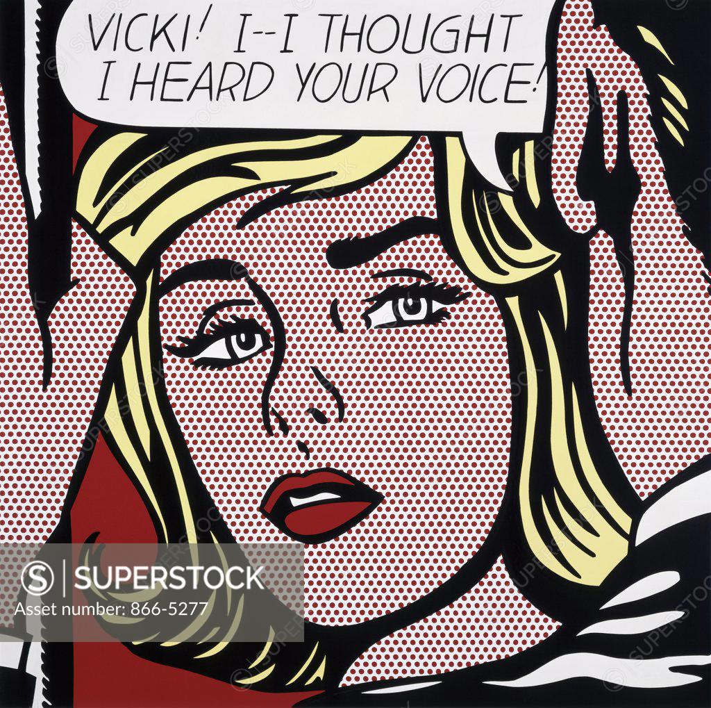 Stock Photo: 866-5277 Vicki!  I-I Thought I Heard Your Voice!  Lichtenstein, Roy(1923-1997 American) Christie's Images, London, England 