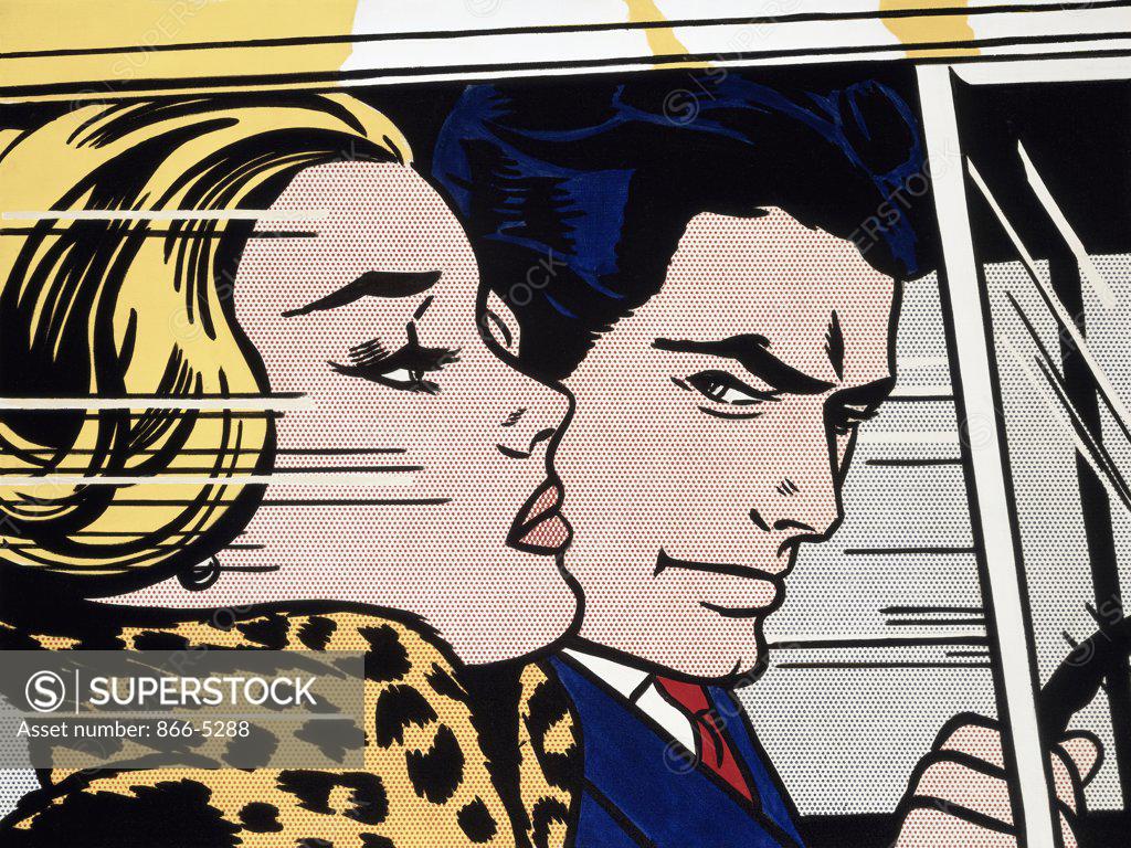 Stock Photo: 866-5288 In The Car  Lichtenstein, Roy(1923-1997 American) Oil And Magna/Canvas Christie's Images, London, England 