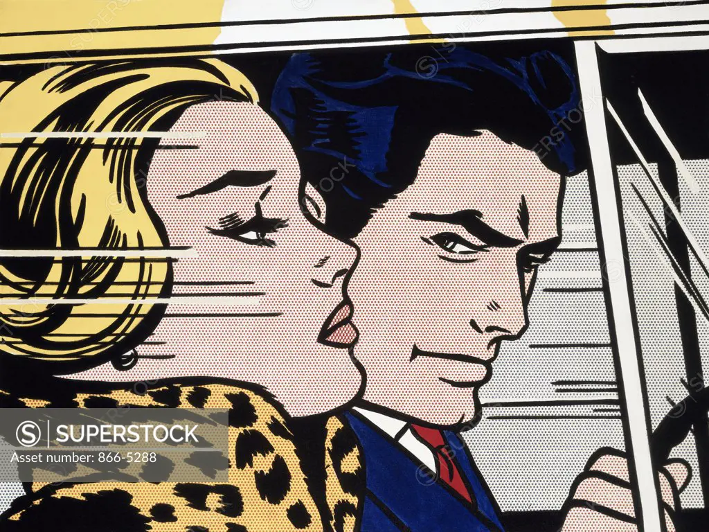 In The Car  Lichtenstein, Roy(1923-1997 American) Oil And Magna/Canvas Christie's Images, London, England 