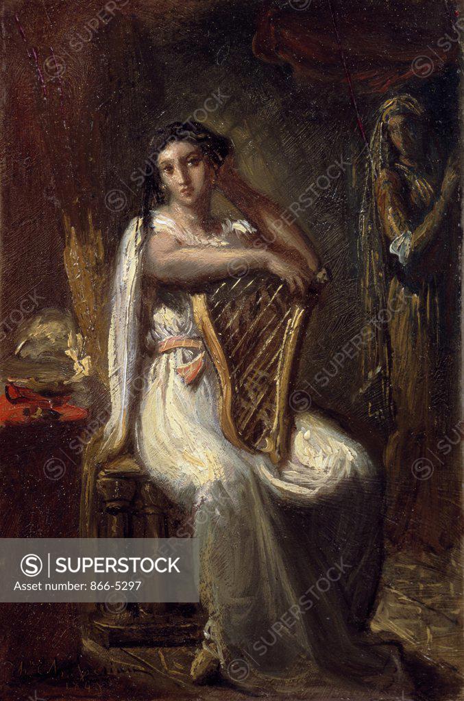 Stock Photo: 866-5297 Desdemona 1849 Theodore Chasseriau (1819-1856 French) Oil On Panel Christie's Images, London, England