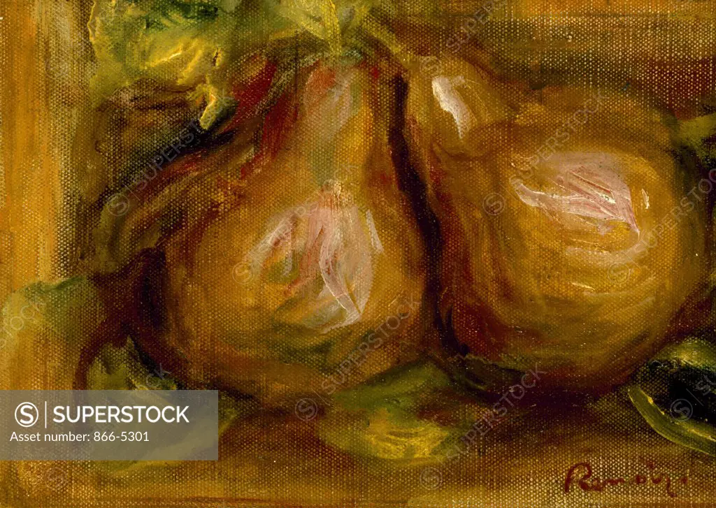 Les Poires  c.1915 Renoir, Pierre Auguste(1841-1919 French) Oil On Canvas Christie's Images, London, England 
