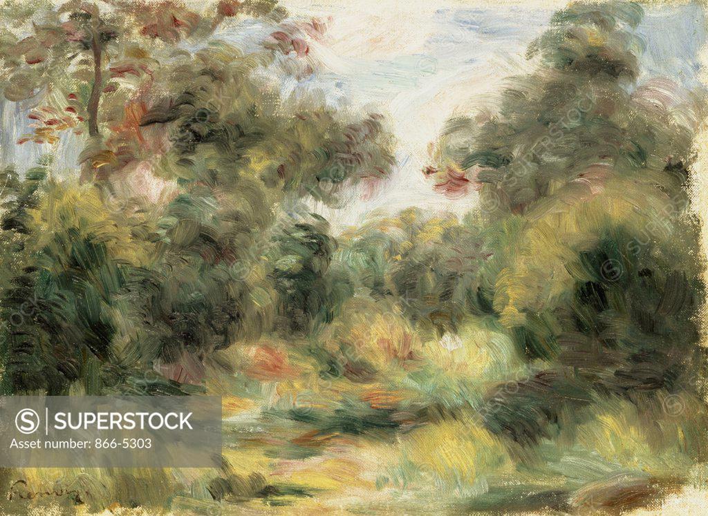 Stock Photo: 866-5303 Clairiere  Renoir, Pierre Auguste(1841-1919 French) Oil On Canvas Christie's Images, London, England 