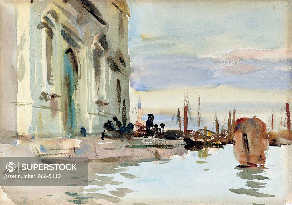 Stock Photo: 866-5410 Spirito Santo, Zattere (Venice, Zattere) ca. 1903 John Singer Sargent (1856-1925 American) Watercolor & pencil