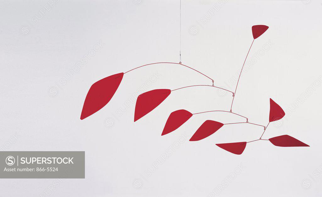 Stock Photo: 866-5524 Hanging Mobile: Painted Sheet Metal and Wire Alexander Calder (1898-1976 American)