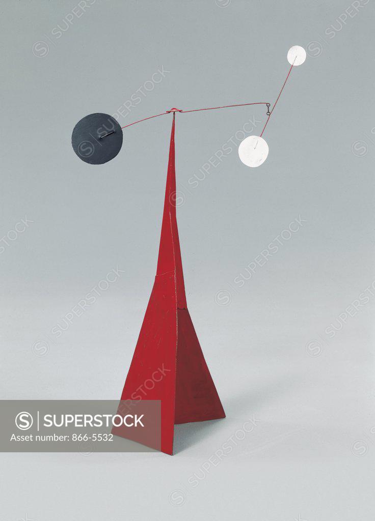 Stock Photo: 866-5532 Untitled, Painted Sheet Metal and Wire ca. 1965 Alexander Calder (1898-1976 American)