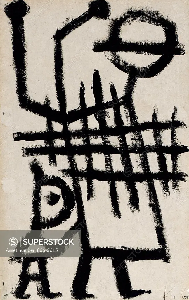 Ein Strassenmusiker Paul Klee (1879-1940 Swiss) Tempera