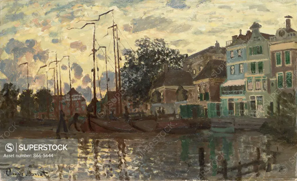 Le Dam a Zaandam, Le Soir 1871 Claude Monet (1840-1926 French) Oil on canvas