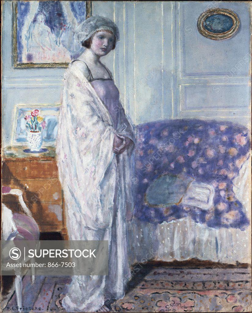 Stock Photo: 866-7503 In The Morning Room. Frederick Carl Frieseke (1874-1939). Oil On Canvas.