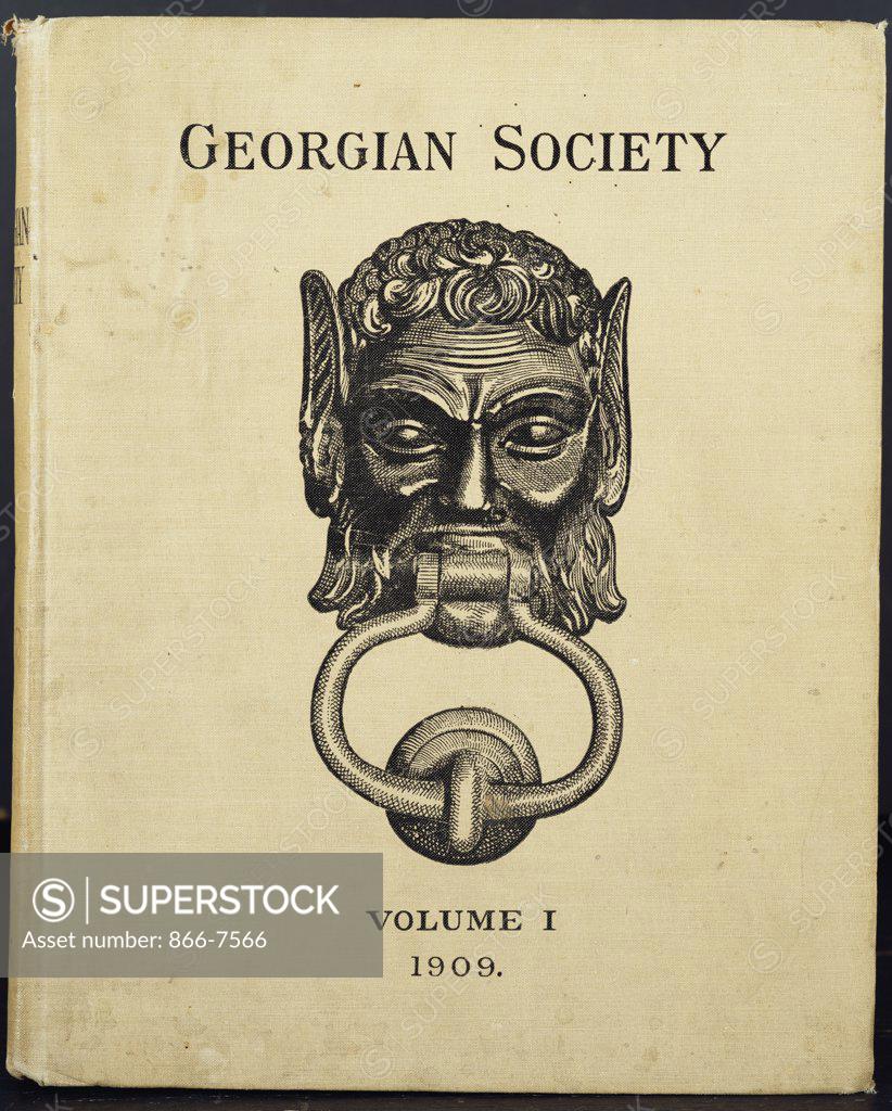 Stock Photo: 866-7566 The Georgian Society. Records Of Eighteenth-Century Domestic Architecture And Decoration In Dublin: Ponsonby & Gibbs, 1909-15. Half Tone Plate, Original Pictorial Cloth.