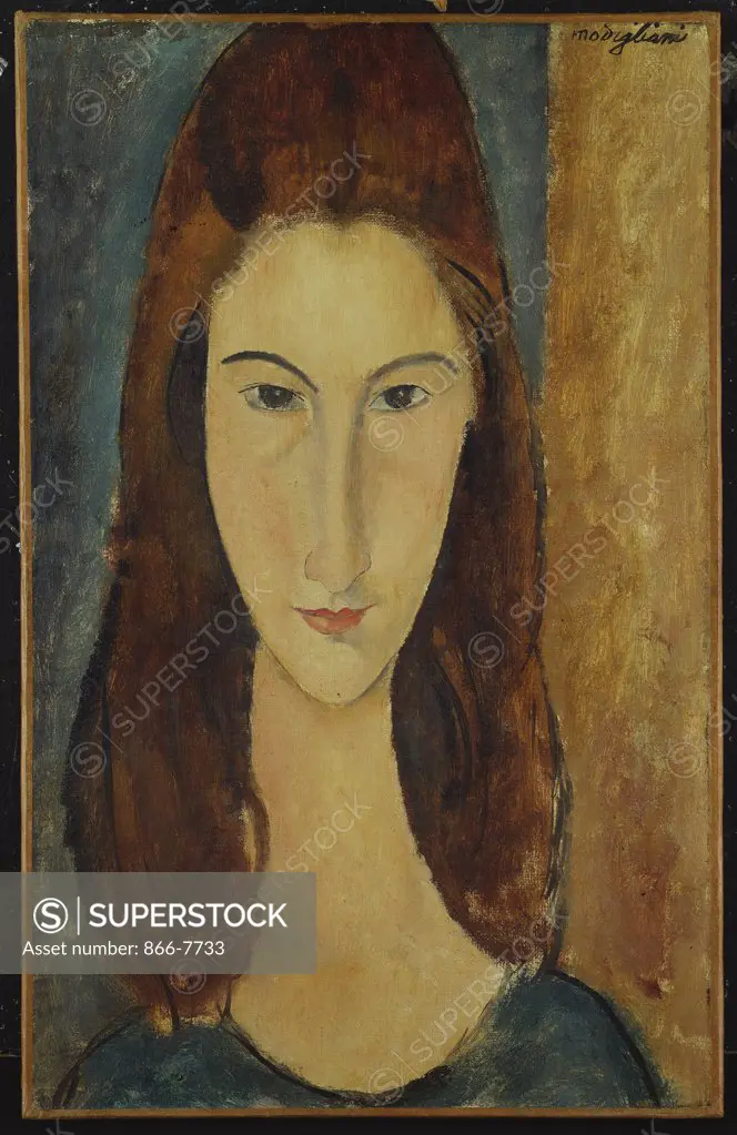 Jeanne Hebuterne. Amedeo Modigliani (1884-1920). Painted In 1917-18, Oil On Canvas, 45.7 X 29.2cm.